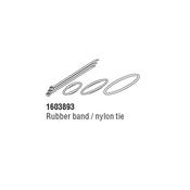 Cateye Strada Slim Computer Rubber Band And Zip Tie Fittings Kit