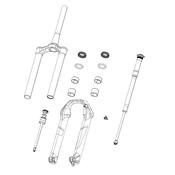 Rockshox Front Suspension Service Dust Seal 35mm Skf Black Qty 20 - Pike/lyrik B1/yari/boxxer/domain Dual Crown image