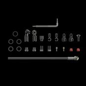 SRAM Spare - Disc Brake Hydraulic Hose Kit - Beveled Banjo -2000mmblk (Inc. Banjo, Fittings) - Flat Mount,Red22,Force22,Rival22,Force 1,Force Cx1,Apex1 Hrd,S700