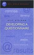 Bill Gillham / Developing a Questionnaire (Large Paperback) image