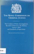 The Royal Commission on Criminal Justice (Large Paperback) image