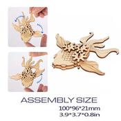 Animals - Goldfish - moving (3-D Wooden Puzzle)