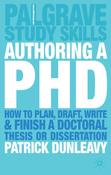 Patrick Dunleavy / Authoring a PhD (Large Paperback) image