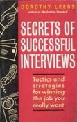 Dorothy Leeds / Secrets of Successful Interviews (Large Paperback) image