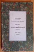Hugh Egerton - Proposals Relating to Parliamentary Reform  : A Sketch of the History of the Question since 1832 - HB Rebound Booklet - 1883 image