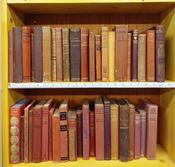 1 Meter of Antiquarian books Red &amp; Brown Covers Met 25 image