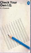 H. J. Eysenck / Check Your Own I.Q.. (Vintage Paperback) image