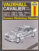Haynes Manual: Vauxhall Cavalier: Owners Workshop Manual image