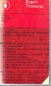 Peter Mark Roget / Thesaurus (Vintage Paperback) image