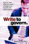 Mary Morel / Write to Govern (Large Paperback) image