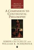 Simon Critchley / A Companion to Continental Philosophy (Coffee Table Book) image