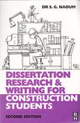 Shamil G. Naoum / Dissertation Research and Writing for Construction Students (Large Paperback) image