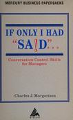 Charles J. Margerison / Conversation control skills for managers (Hardback)
