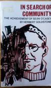 Herbert Goldstone  - in Search of Community : The Achievement of Seán O'Casey PB Mercier image