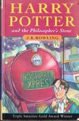J.K Rowling / Harry Potter and the Philosopher's Stone (Old Dumbledore on the cover) Illustrations Thomas Tylor (Strapline: Triple Smarties Gold Award Winner) image
