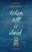 Anne Griffin / When All is Said (Large Paperback) image