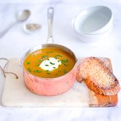 Roasted Root Vegetable Soup with Honey &amp;amp; Thyme