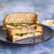 Spiced Blackened Chicken Sandwich on White image