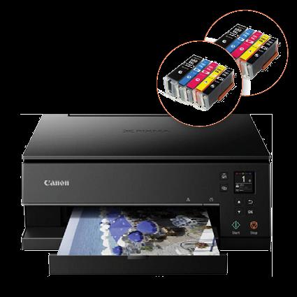 Canon Pixma TS6350 + 2 Full sets of Compatible Inks in Dublin