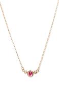 Rose Embrace 9ct Yellow Gold Necklace with Two Diamonds image