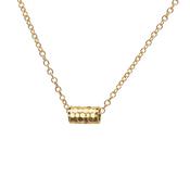 Tiny Karma Wheel Necklace Gold
