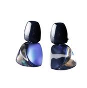 Acrylic Blue &amp; Green Earrings