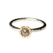 Aurous Ring Silver with a Grey Diamond image