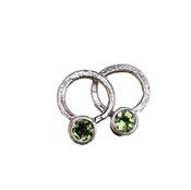 Circle of Light Earrings in Peridot image