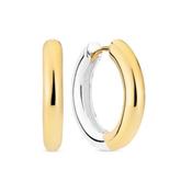 Carrara Pianura Medio Hoop Earrings Two Toned image