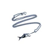 Fish On Hook Silver Pendant image