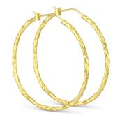Layla Foil Gold Hoops