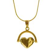 Gold Plate Spinning Heart