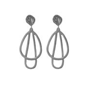 Honey Earrings (Silver / Silver &amp; Black)