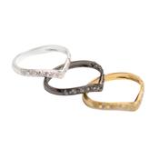 Imagination Wishbone Ring with Zircon in various colours image