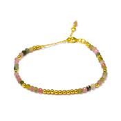 Multi tourmaline gold bracelet image