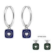 Double Sided Keith Haring Claddagh Hoop Earrings image