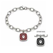 Double Sided  Keith Haring Claddagh On Charm Bracelet image