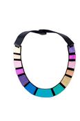 Rainbow Round Leather Necklace