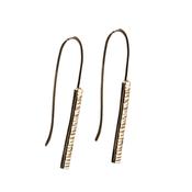 Stone &amp; Sea Straight Drop 9ct Yellow Gold Earrings