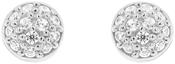 Silver Stud Earrings with Cubic Zirconia