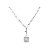 Keith Haring Inspired Claddagh Pendant with chunky chain image