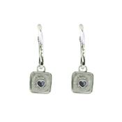 Keith Haring Inspired Claddagh Hoop Earrings image