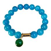 Soulstone Blue Chalcedony and Green Onyx Bracelet image
