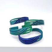 Croisee Petrol &amp; Emerald Bracelet