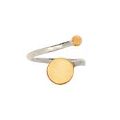 Archeol Ring in Sterling Silver &amp; Gold Vermeil