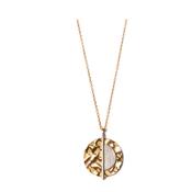 Lunar Eclipse Pendant &amp; Chain (silver/gold/black)