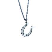 Horseshoe Silver Pendant image
