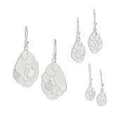 Kimana Drop Earrings in Frosted Silver image