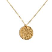 Penny Raven Coin Gold Plated Necklace image