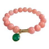 Soulstone Pink Chalcedony and Green Onyx Bracelet image